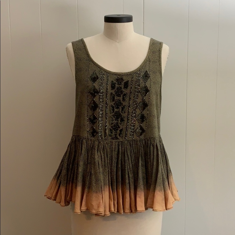 Beaded Anthro top